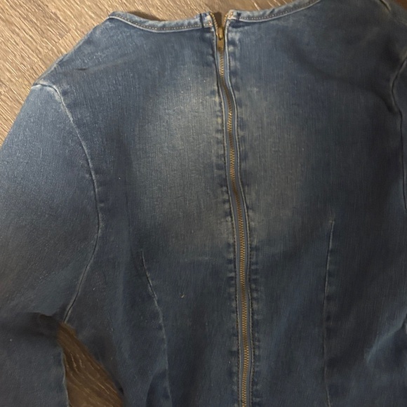 Betsey Johnson Indigo Long Sleeve Dress - Picture 8 of 8